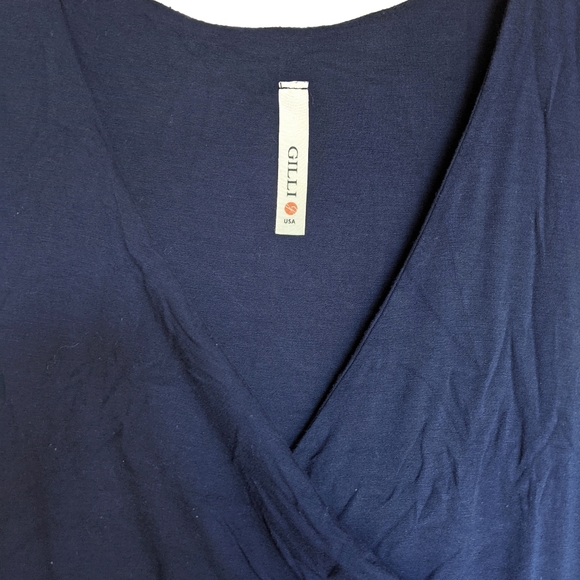 Gilli Navy Blue Stripe Surplus Maxi Dress - Picture 4 of 5